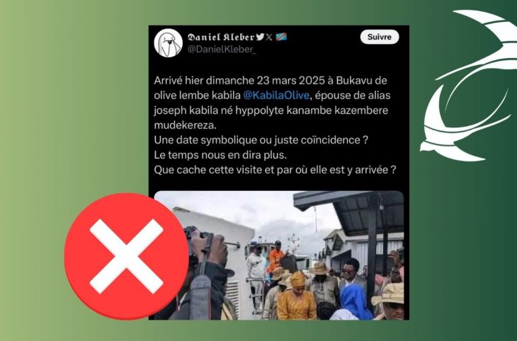 🎧 HORS-CONTEXTE ! Des vidéos d’Olive Lembe de 2024 détournées pour annoncer son arrivée à Bukavu, une ville sous contrôle de l’AFC/M23