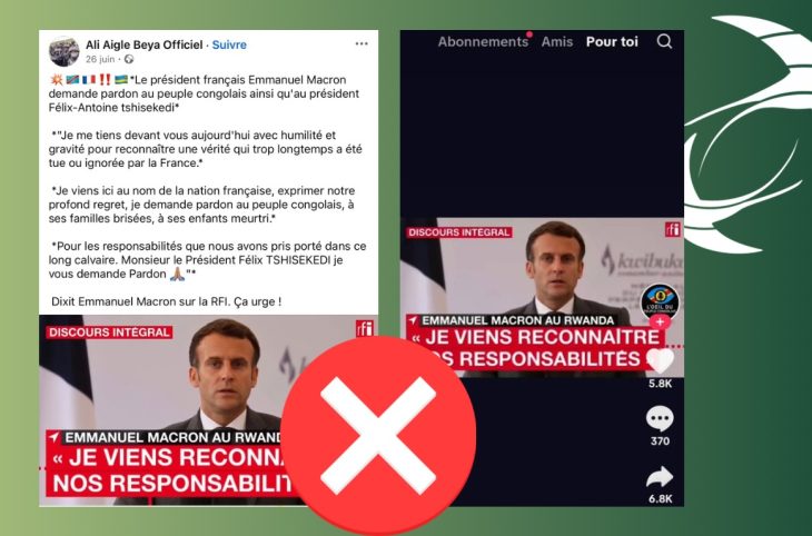 🎧 Faux, Emmanuel Macron n’a pas présenté ses excuses à la RDC pour les souffrances dans sa partie Est