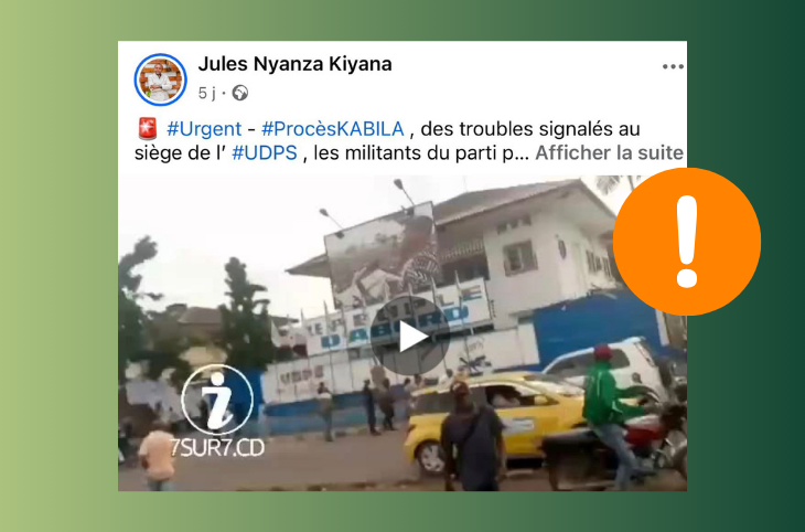 🎧 Contexte : une vidéo de 2022 présentée comme une colère des militants de l’UDPS face à une condamnation « légère » de Joseph Kabila