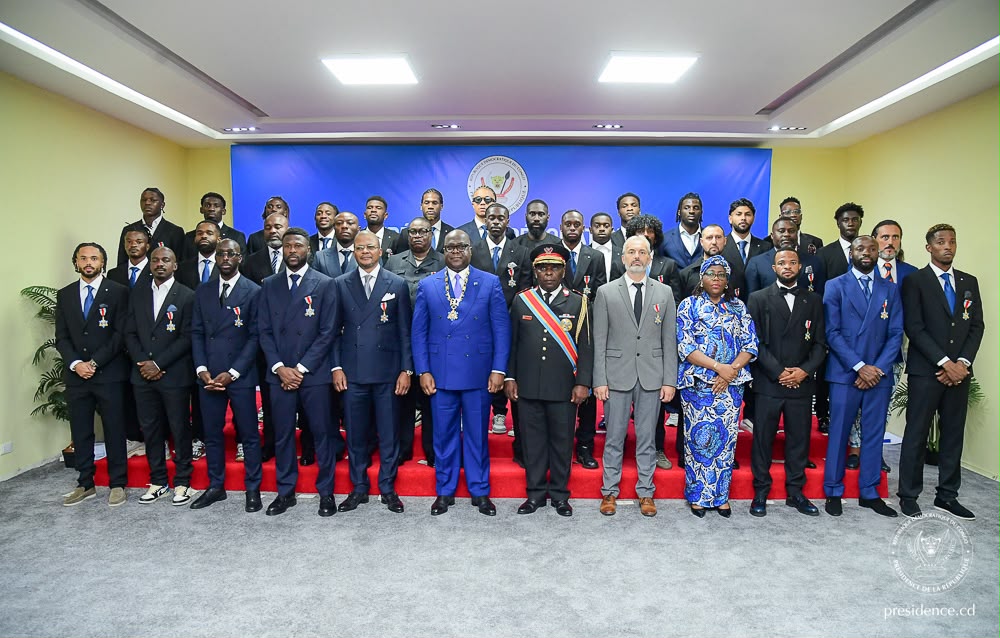 Mondial 2026 : les Léopards décorés par le président Tshisekedi après leur parcours historique