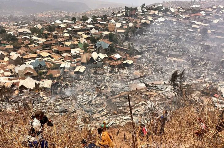 Bukavu : 29 morts dans des incendies qui ont détruit deux écoles et plus de 300 maisons