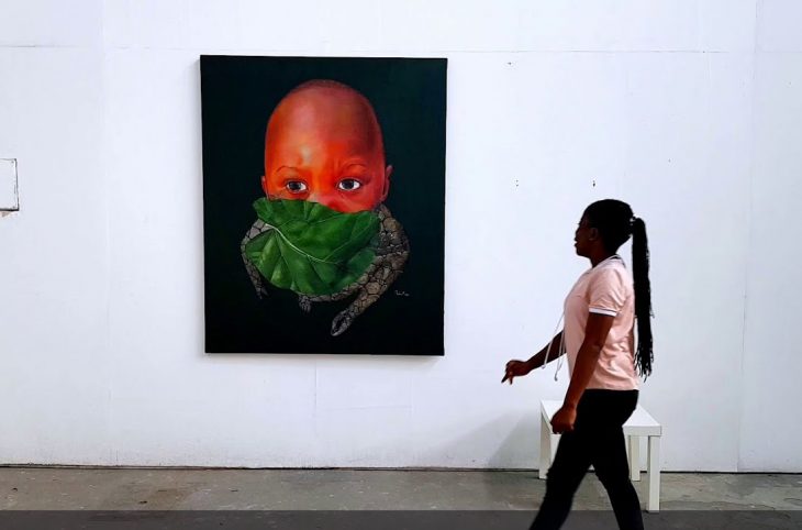Naomie Mboba jeune peintre, raconte l'impact de la Covid-19 dans son œuvre