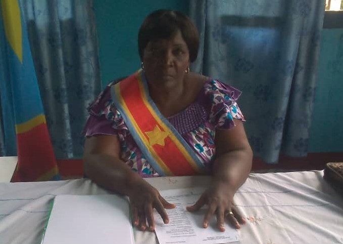 Marie Nzigire safi, unique femme bourgmestre dans la ville de  Mbandaka