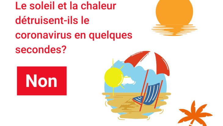 Le soleil et la chaleur tuent instantanément le coronavirus ?
