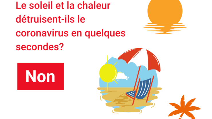 Le soleil et la chaleur tuent instantanément le coronavirus ?